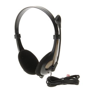 620 3.5mm High Quality Sound On ear Headphone Headset with Mic for Computer(Gold)