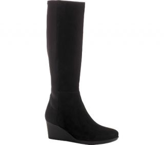 Womens Rockport Total Motion Tall Stretch Boot   Black Suede Boots