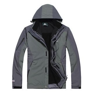 Oursky Mens Waterproof Detachable Windbreak Jacket