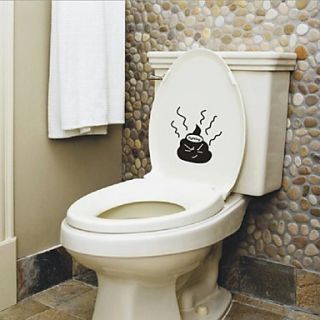 Still Life Cartoon Funny Shit Toilet Posted Wall Stickers