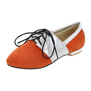 Suede Womens Flat Heel Comfort Oxfords Shoes (More Colors)