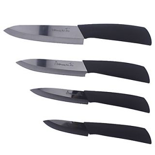 Black Blade Ceramic Knives Set of 5, 3/4/5/6