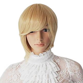 14Inch Blonde Color Synthetic Fashion Lady Wig With Adjustable Size Cap