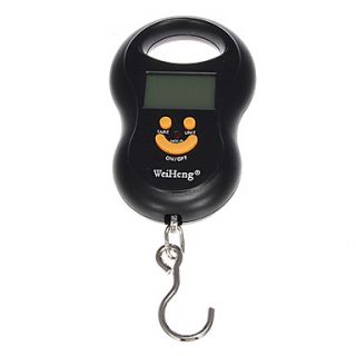 1.5 LCD Portable Electronic Handheld Hanging Double precision Digital Scale (10kg / 5g; 10~50kg / 10g / 2 x AAA)