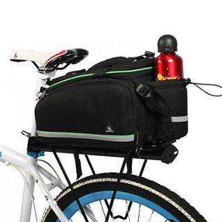 Cycling EVA 600D Polyester Shockproof Wearproof Not Easily Distortion Black Bike Seat Bag Shelf Bag