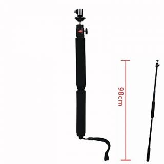 8Section Retractable Aluminum Alloy Monopod w/ Tripod Mount Adapter for GoPro Hero 2 / 3 / 3
