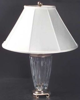 Rogaska Soho (Cut) Electric Lamp, with Shade   Clear, Vertical Cuts