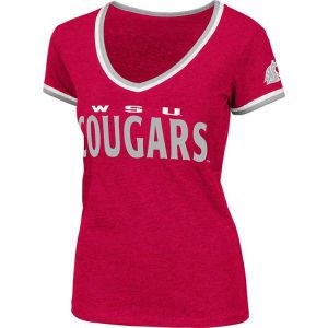 Washington State Cougars Colosseum NCAA Womens Blitz Vneck T Shirt
