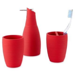 Forest 3 pc. Bath Accessory Set, Red