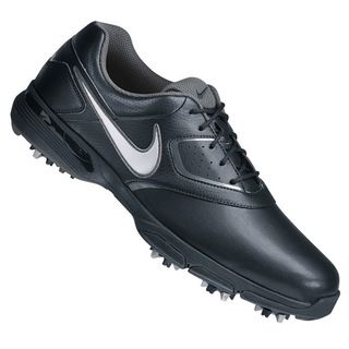 Nike Mens Heritage Black/metallic Silver/black/metallic Dark Gray Golf Shoes