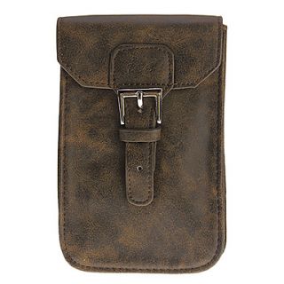 Solid Color PU Leather Mobile Phone Case for Samsung Note 2/3 (Brown)