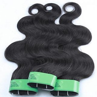 28Inch 4Pcs Color 1B Grade 5A Brazilian Virgin Body Wave Human Hair Extension