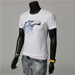 Mens Summer Round Neck Slim Casual Short Sleeve T shirt(Acc Not Included)