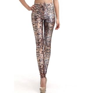 Elonbo Hieroglyphs Style Digital Painting Tight Women Leggings