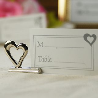 Heart Shaped placecard holder (set of 4)
