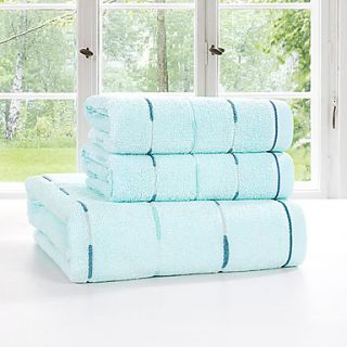 Siweidi Comfortable Cotton Jacquard Towel Set(Light Blue)