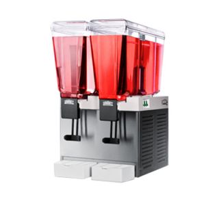 Summit Refrigeration Juice Dispenser w/ Dual Lexan Tanks & Removable Drip Tray, Stainless, 115v