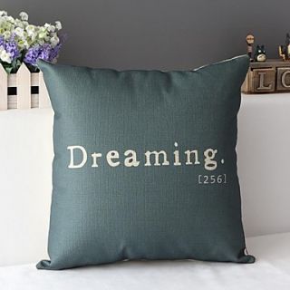 Modern Minimalist Dreaming Printed Decorative Pillow Cover