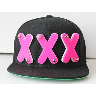Unisex Crystal Flat Ledge Hat With Alphabet XXX
