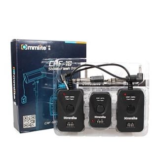 Commlite 16 channels Wireless Studio flash trigger for Studio one transmitter with two receivers kit
