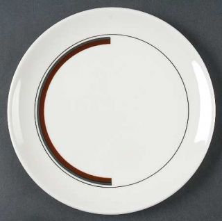 Wedgwood Prelude (Susie Cooper) Salad Plate, Fine China Dinnerware   Brown/Gray