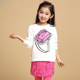 Girls Diamond Ring Lace Clothing Sets