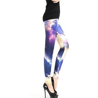 Elonbo Great Momentums of The Milky Way Style Digital Painting Tight Women Leggings