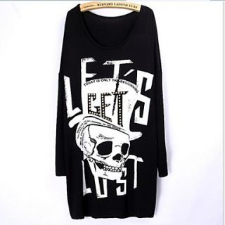 Womens Fashion Ghost Letter Long Sleeve T Shirt