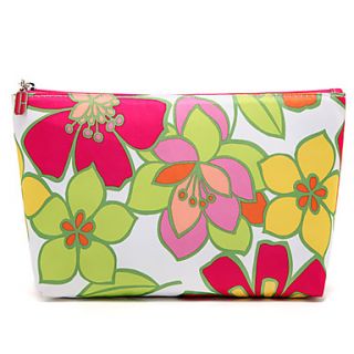 Colorful FlowerTree Leaf Pattern Clutch Cosmetic Bag Makeup Storage Bag