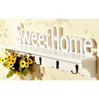 Korean Countryside Wall Mounted Storaging Shelf with Hollowed out Sweethome Decorated