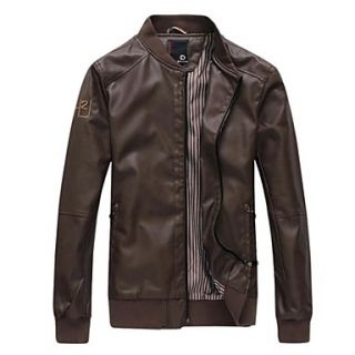 Mens Personality Fashion Leather Outerwear