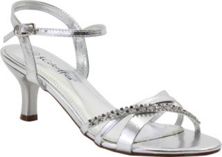 Womens Coloriffics Maryann   Silver Synthetic Prom Shoes