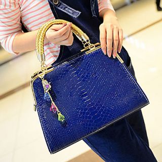 N PAI Womens New Style Crocodile Pattern Tote/One Shoulder/Crossbody Bag(Blue)50