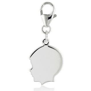 Jewelry Charm, Boy Engravable, Womens