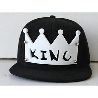 Unisex Crystal Alphabet Crown Hip hop Hat