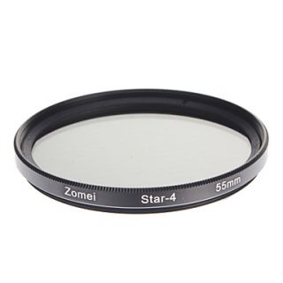 ZOMEI Camera Professional Optical Frame Star4 Filter (55mm)