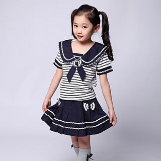 Girls Student Uniform Style Mini Skirt Clothing Sets