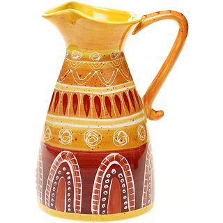 Tapas Hand Painted Pitcher, Multi