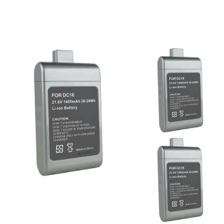 Compatible Li ion Battery For Dyson Dc16 (pack Of 3) (SilverAccessory ONLY. Vacuum not includedpatibleDyson DC16 Root 6CALIFORNIA PROPOSITION 65 WARNING This product may contain one or more chemicals known to the State of California to cause cancer,
