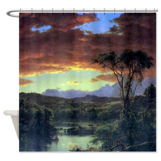  Frederic Edwin Church A Rural Home Shower Curtain  Use code FREECART at Checkout