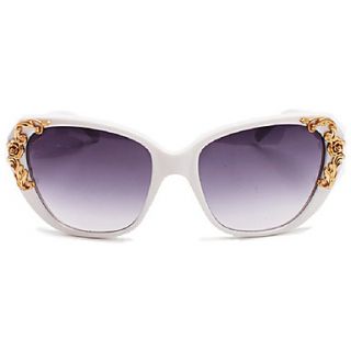 Helisun Womens Europe Palace Large Frame Sunglasses 5016 1 (White)