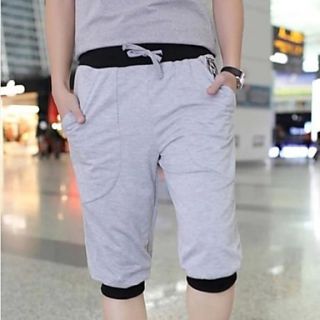 Mens Summer Casual Cropped Sweatpants(Acc Not Included)