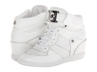 MICHAEL Michael Kors Nikko High Top Womens Lace up casual Shoes (White)