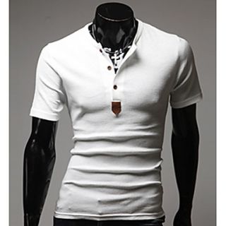 Midoo Short Sleeved Solid Color T Shirt (White)