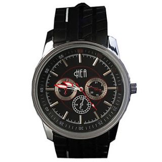 Loveshow Elegant Eco Friendly Silica Gel Wristwatch R13009SBB