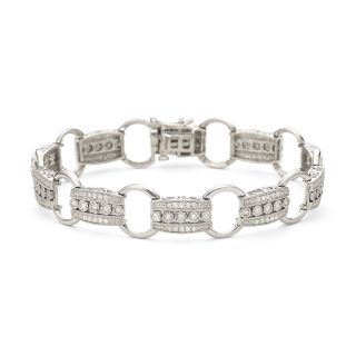 1 CT. T.W Diamond Bracelet, White, Womens