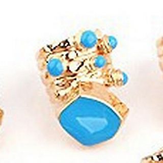 Ravier Womens Vintage Blue Special Pattern Ring