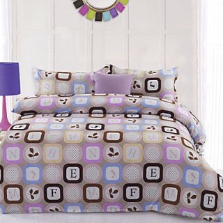 Mainstream Colorful Letter Pattern Small 3 PCS Set Bedding