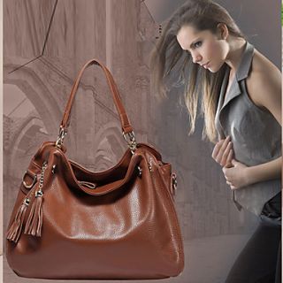 MIQIANLIN Womens Fashion Leather Crossbody Hobo Bag(Brown)