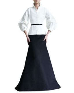 Womens Silk Faille Gown Skirt   Carolina Herrera